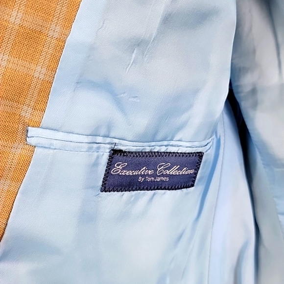 Holland & Sherry custom tailored (40R) Plaid Sport Coat - Picture 10 of 16